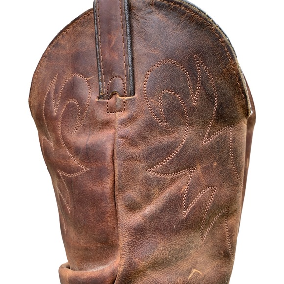 Durango Women’s Distressed Slouch Brown Leather Slouchy Western Boots Size 10 - Picture 2 of 15